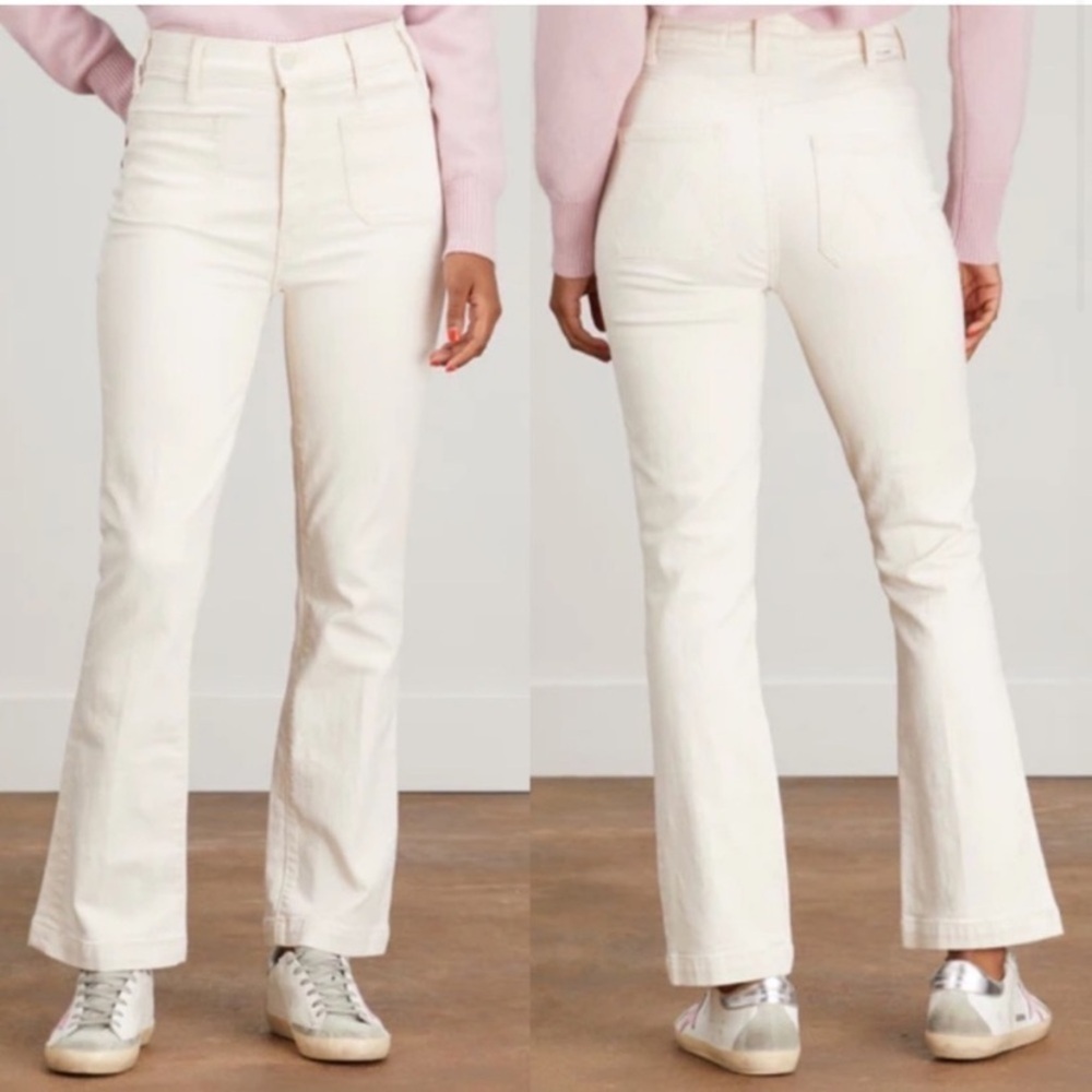 Mother Superior The Hustler Patch Pocket Flood Jeans Act Natural Size 29